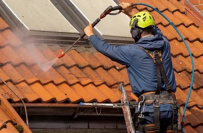 Démoussage et hydrofuge de toiture à Obrechies